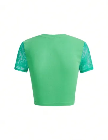 Top SHEIN, verde Verde