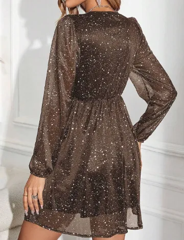 Rochie scurta SHEIN, maro Maro