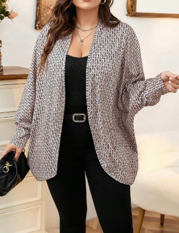 Cardigan SHEIN CURVE, gri