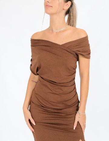 Rochie medie SHEIN, maro