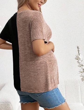 Tricou SHEIN Maternity, negru