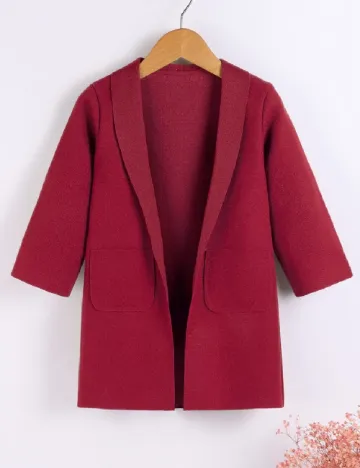 Blazer Shein Kids, visiniu Rosu