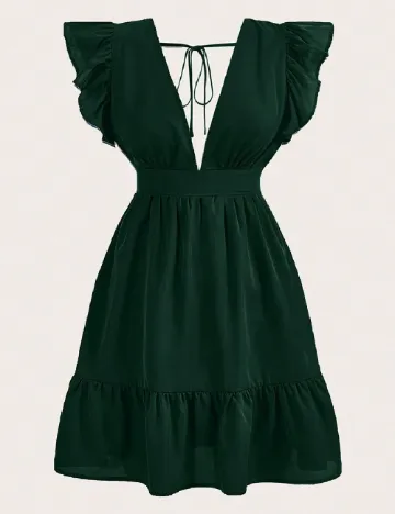 Rochie scurta SHEIN CURVE, verde Verde