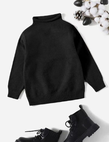 Bluza Shein Kids, negru