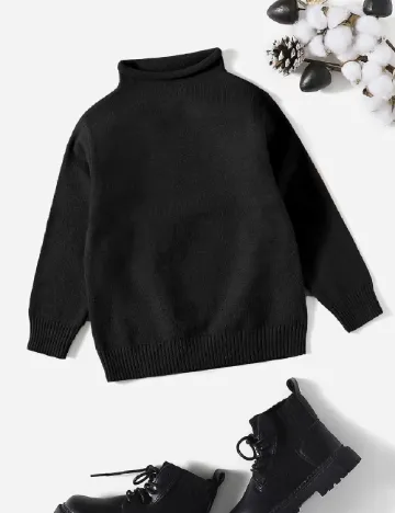 Bluza Shein Kids, negru Negru