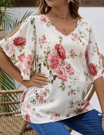 Bluza SHEIN Maternity, floral print Floral print