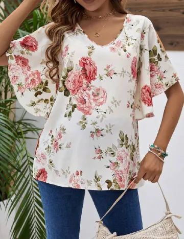 Bluza SHEIN Maternity, floral print Floral print