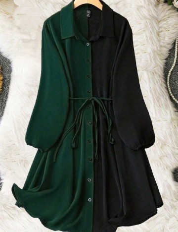 Rochie scurta SHEIN, verde