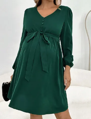 Rochie scurta SHEIN Maternity, verde Verde