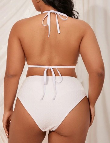 Costum de baie SHEIN CURVE, alb