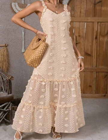 Rochie lunga SHEIN, crem