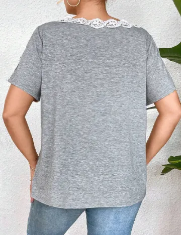 Tricou SHEIN CURVE, gri Gri