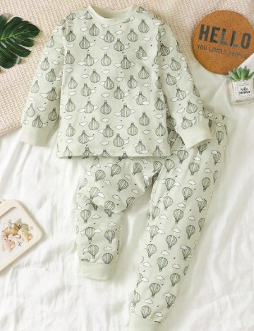 Pijama Shein Kids, verde