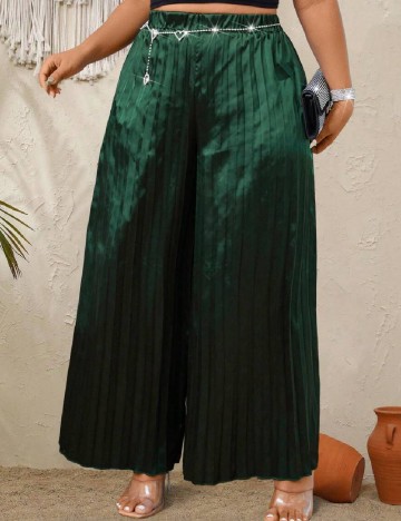 Pantaloni SHEIN CURVE, verde