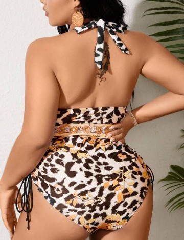 Costum de baie SHEIN CURVE, crem