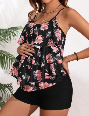 Costum de baie SHEIN Maternity, negru