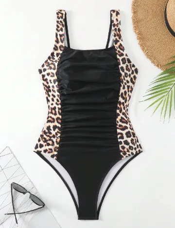 Costum de baie SHEIN, negru Negru