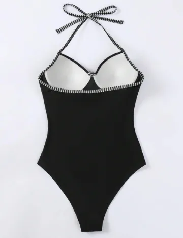 Costum de baie SHEIN, negru Negru