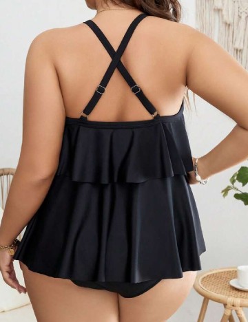 Costum de baie SHEIN CURVE, negru