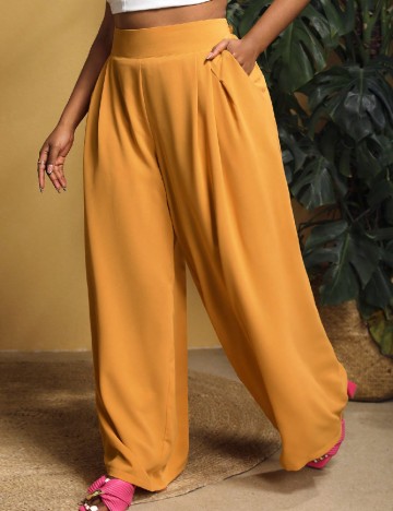 Pantaloni SHEIN CURVE, portocaliu