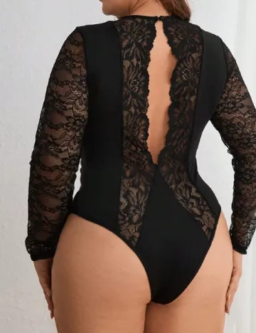 Body SHEIN CURVE, negru Negru