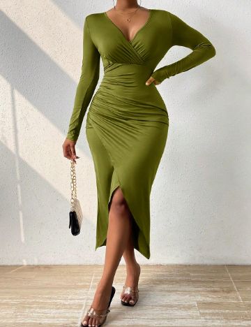 Rochie medie SHEIN, verde