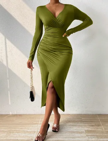 Rochie medie SHEIN, verde Verde