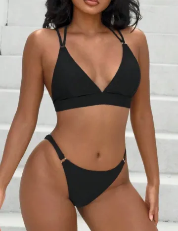 Costum de baie SHEIN, negru Negru