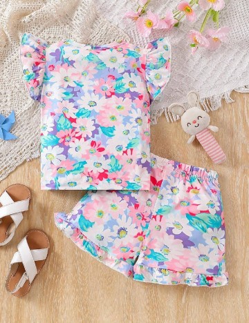 Compleu Shein Kids, floral