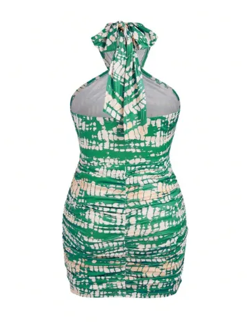 Rochie scurta SHEIN CURVE, verde Verde