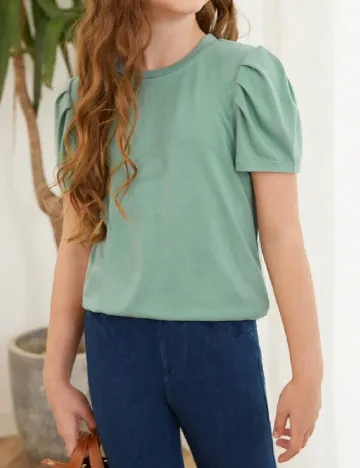 Tricou Shein Kids, verde Verde