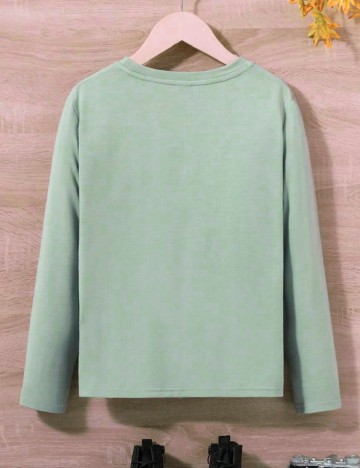 Bluza Shein Kids, verde