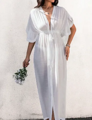 Rochie de plaja SHEIN, alb