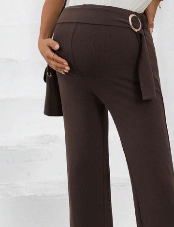 Pantaloni SHEIN Maternity, maro