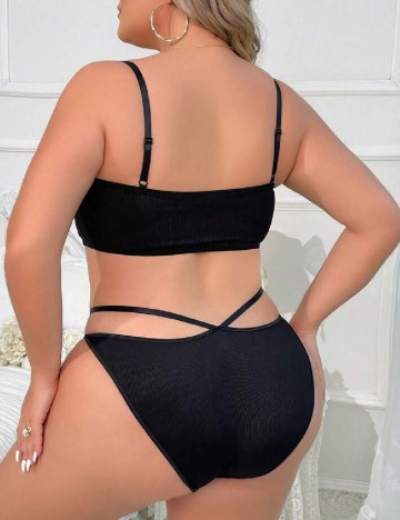 Costum de baie SHEIN CURVE, negru