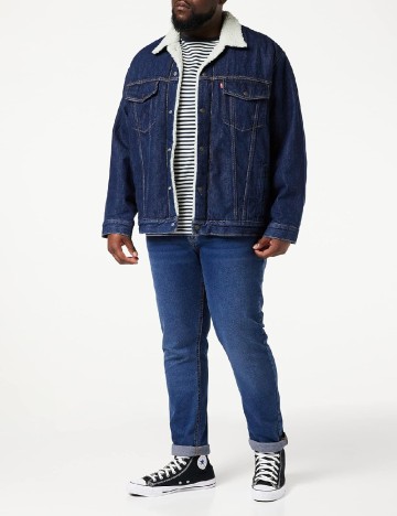 Geaca Levi S Plus Size, bleumarin