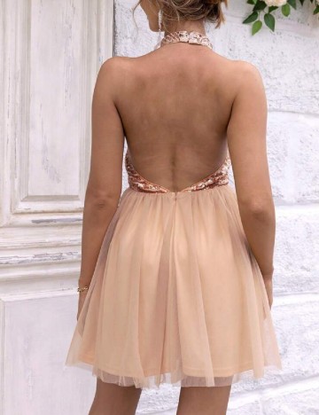 Rochie scurta SHEIN, nude