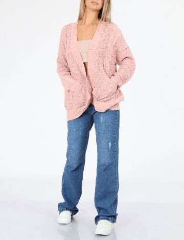 Cardigan American Eagle, roz pudra