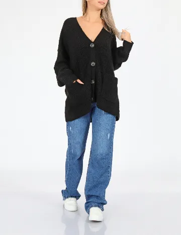 Cardigan American Eagle, negru Negru