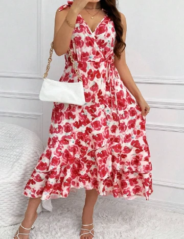 Rochie medie SHEIN CURVE, roz