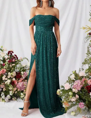 Rochie lunga Faeriesty, verde Verde