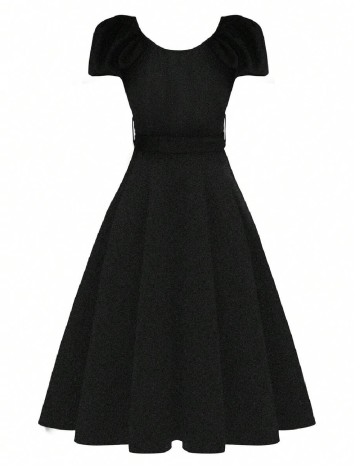 Rochie medie SHEIN CURVE, negru