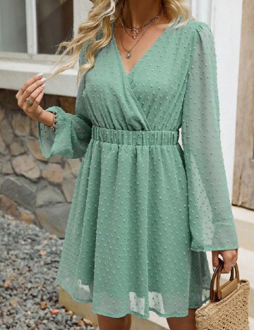 Rochie scurta SHEIN, verde