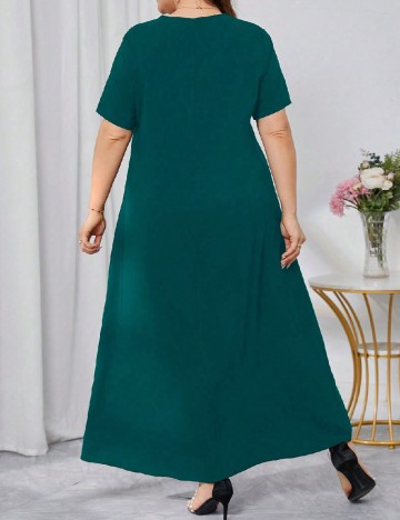 Rochie lunga Emery Rose Curve, verde