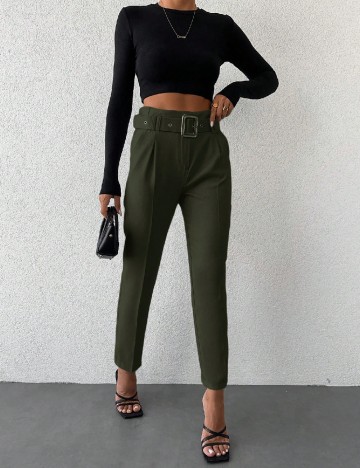 Pantaloni SHEIN, verde