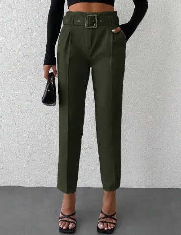 Pantaloni SHEIN, verde Verde