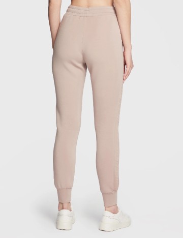 Pantaloni Guess, roz pal