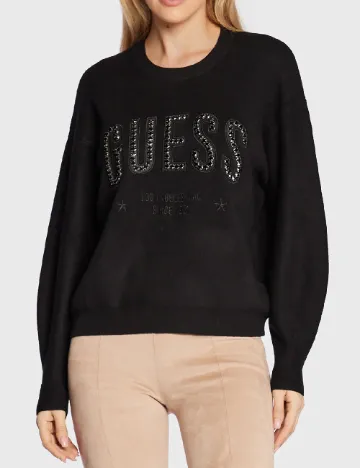 Pulover Guess, negru Negru