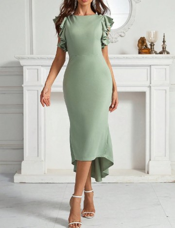 Rochie medie SHEIN, verde