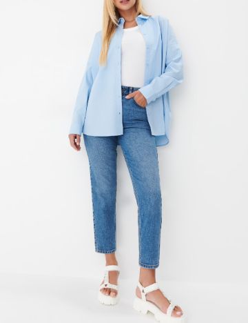 Camasa Oversize Mohito, bleu